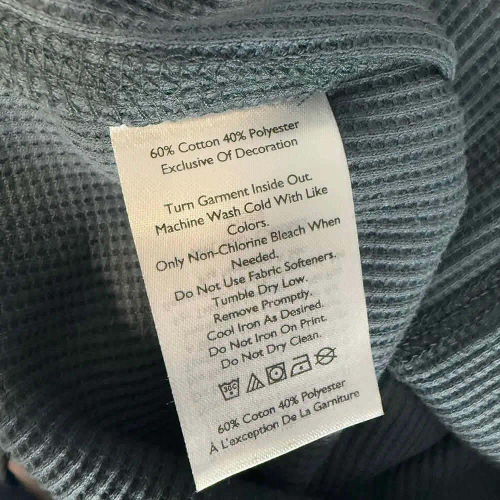 Mens Eddie Bauer Pullover Thermal Hoodie, Rain, XL
